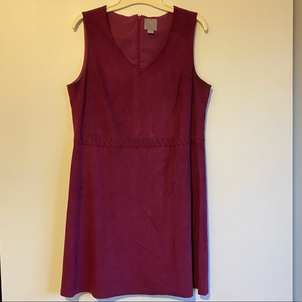 PURPLE FELT DRESS - SZ 8